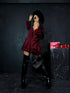 2in1 dress + jacket "SCHOOL GIRL" - BORDO